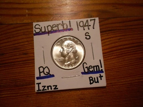 1947S Washington Quarter Gem BU+ SUPERB!!!!! WOW!!!!!
