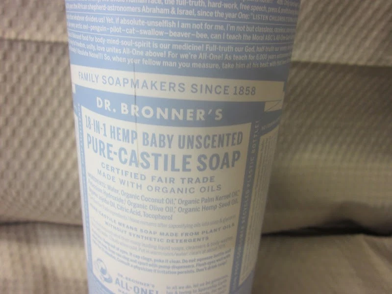 Dr. Bonner's - Jabón líquido de Castilla puro sin perfume para bebé cáñamo 18 en 1 32 oz sellado Foto 3 de 4