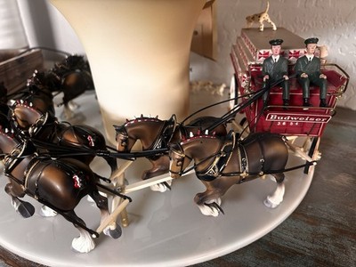 Budweiser Clydesdale Carousel Light Parts- Inside Wagon, Horses