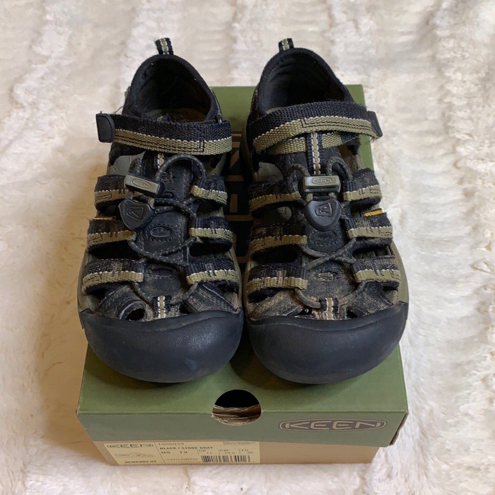 Sandali Keen nero grigio Newport H2 ragazzo taglia 12