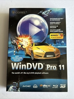 WinDVD Pro11 Corel PC Blu-ray & DVD Playback Software