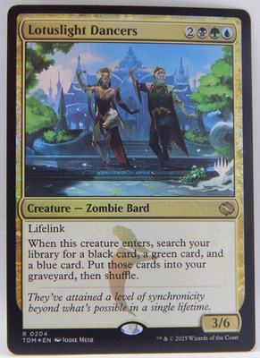 Magic the Gathering - Tarkir: Dragonstorm Foil Promo #0194 - LOTUSLIGHT DANCERS