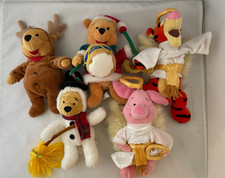 Disney Store Beanie babys, Winnie the Pooh Tigger Piglet vintage, LOT Of 5