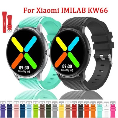Rubber Watch Strap for IMILAB KW66 YAMAY SW022 22mm Sport Quick Release Band