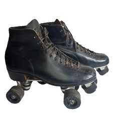 Vtg Hyde Sure Grip Black Roller Skates Sure Grip 99P Wheels - Read Details 