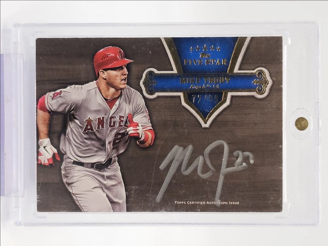 Topps Mike Trout Autographed Baseball Trading Cards for sale | eBay