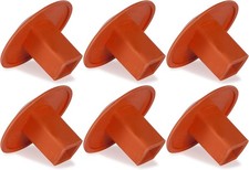 Champion Sports Molded Rubber Baseball/Softball Base Plug - Orange (6-Pack)