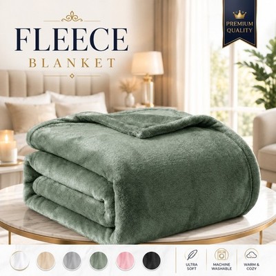 Moderne große Wende Kunstfell Fleece Überwurf Decke warm Doppelbett King Size Bett