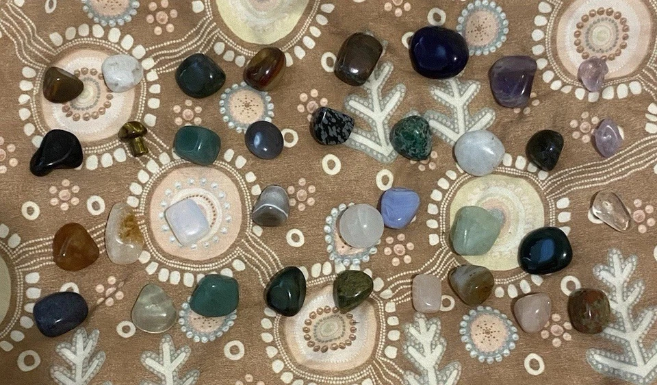 Large Crystal Collection- Tumbled Crystals Bulk Lot - Set Of 35x - image 2 of 2