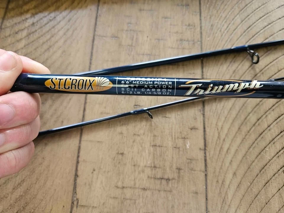 St. Croix Rods Triumph Travel Spinning Rod, 6'6" Medium/Fast 4 Pc. SCII Carbon - Image 2 of 4