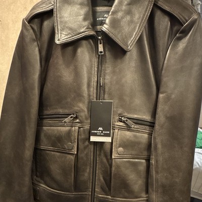 Andrew Marc XS  Zip Closure Collared Zipped Pockets