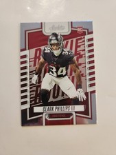 Panini 2023 Absolute Rookie Clark Phillips III #195 Atlanta Falcons Silver Foil
