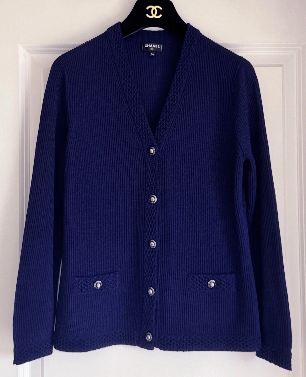 CHANEL Blue Cardigan Sweaters for Women for sale | eBay