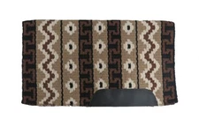 Showman 34" x 40" Heavy Weight Woven Brown Wool Saddle Blanket