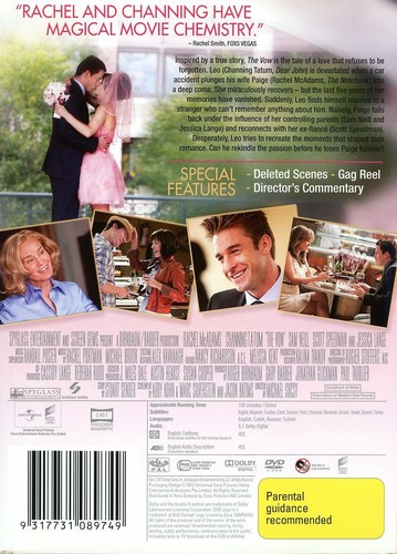 The Vow DVD (Region 2,4,5) VGC - Foto 2 di 2