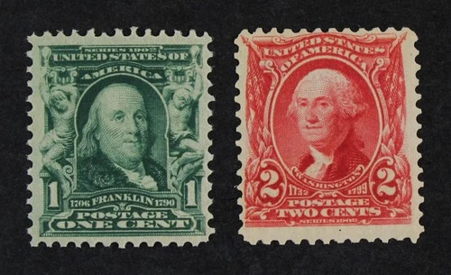 CKStamps: US Stamps Collection Scott#300 301 Mint H OG