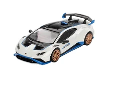 Lamborghini Huracn STO Bianco Asopo (Mini GT) Diecast 1:64 Scale Model - TSM