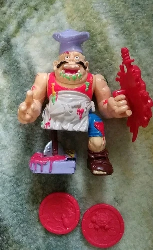 1990 Playmates TMNT Pizza Face Vintage Teenage Mutant Ninja Turtles