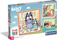 Gadget -D- Clementoni: Puzzle 3X48 Pz - Bluey Clementoni