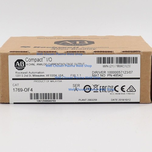 New Factory Sealed 1769-OF4 SER A CompactLogix Analog Output Module 1769OF4 - Picture 1 of 1