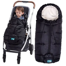  Weatherproof Toddler Footmuff Universal Sleeping Bag for Stroller, Black