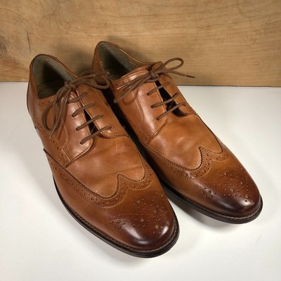 Florsheim Mens Size 13 D Shoes Montinaro Wingtip Oxford Brown Leather 11737 257
