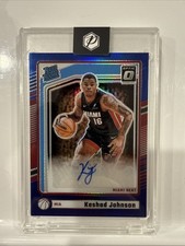 2024-25 Panini Donruss Optic - Rated Rookie Auto Keshad Johnson #326 Blue 38/49