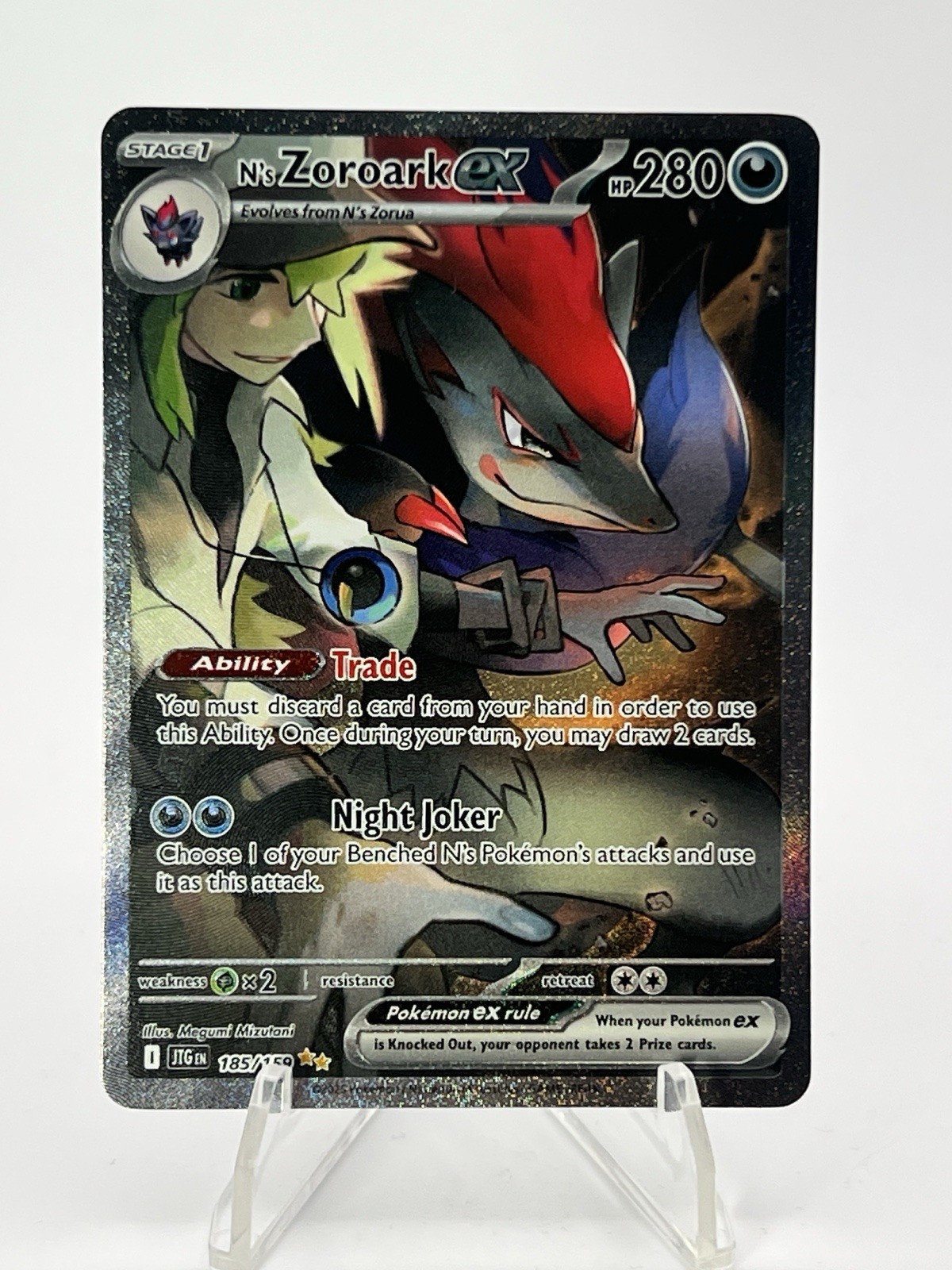 Pokemon Card - N's Zoroark ex Journey Together 185/159 Special Illustration Rare