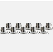 LAP 5.5W LED FIXED FIRE RATED LED DOWNLIGHT CHROME 500lm 10 PACK Lights Pack