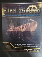 Steel Wolves Compass Games Submarine Board Game Unused/Unpunched War Time