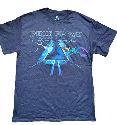 Pink Floyd Liquid Blue Dark Side Of Moon Black Short Sleeve Band Tee Rock Band