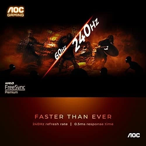 AOC C27G2Z 27" Curved Frameless Ultra-Fast Gaming Monitor, FHD 1080p, 27 inch - Image 2 of 4