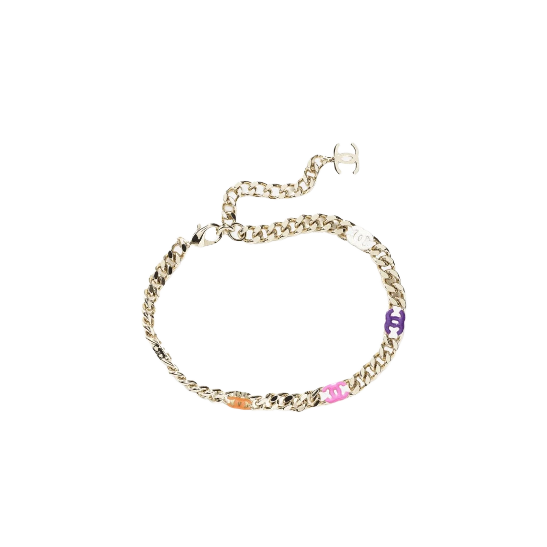 (W) Chanel Choker Metal & G Multicolor