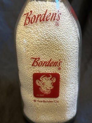 Vintage 1962 Borden s Elsie Half Gallon Glass Milk Bottle Liberty Glass