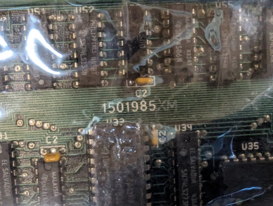 Tarjeta de video IBM 1501985 blanco y negro monocromo paralelo gráficos 8 bits ISA ¿NUEVA DE STOCK? Foto 4 de 4