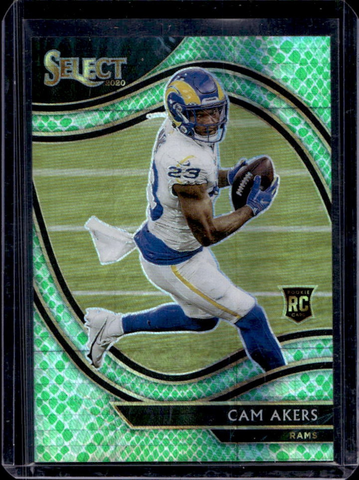 2020 Select Cam Akers RC Dragon Scale Prizm Field Level #/67 Rams