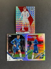 Mason Mount 3-card lot '20 Mosaic Silver&'20+21 Topps Chrome Refractors - PWE!