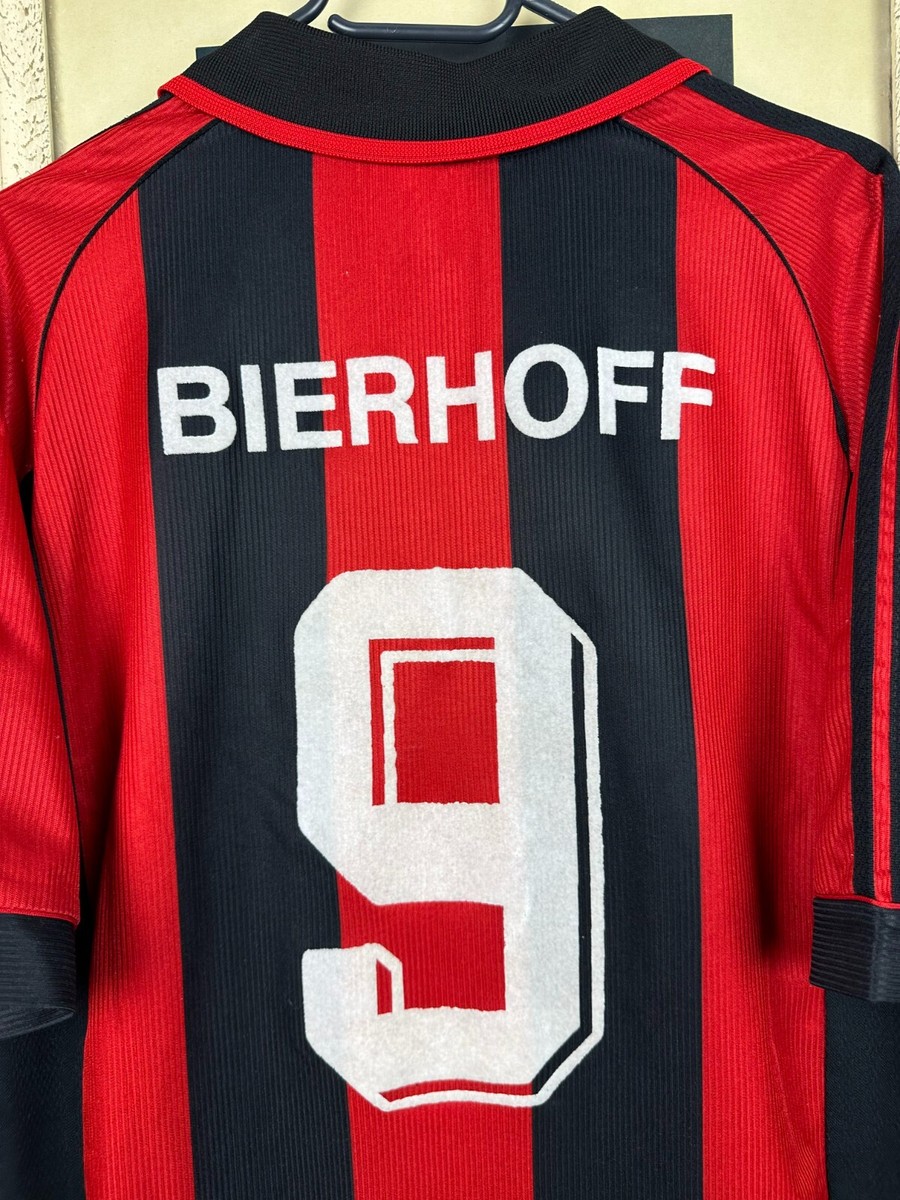 【正規品】adidas サッカーシャツ Bierhoff 9 タグ付き AC Milan Home football shirt 1998 Adidas Soccer Jersey #9 Bierhoff