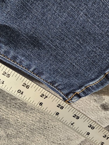 Silver Jeans Bleecker High Rise Blue Denim Dark Wash Stretch Size 20/29L - Picture 4 of 8