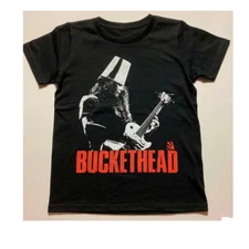 Vtg Buckethead Concert Tour Heavy Cotton Black Full Size Unisex Shirt AG285