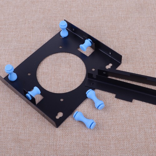 SSD HDD 3.5" To 5.25" Hard Drive Disk Shock Absorption Bracket Adapter 80mm Fan - Photo 5/5