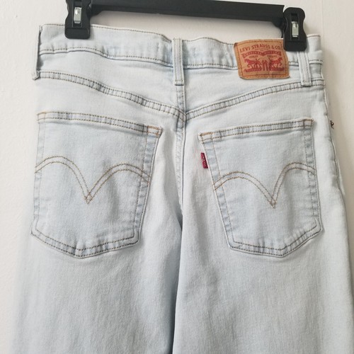 Levi's Ribcage Straight Ankle Jeans Gr. 30 High Rise Button Fly Light Wash - Bild 5 von 10