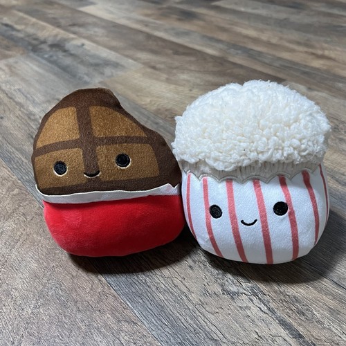 Squishmallows Paulton and Arnel Chocolate/Popcorn Plush Mini 5