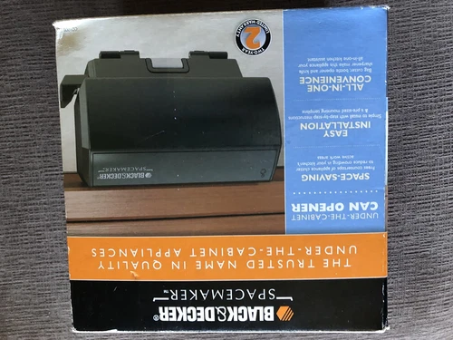NEW! Black & Decker Spacemaker Under Cabinet Can Opener Knife Sharpener CO100B