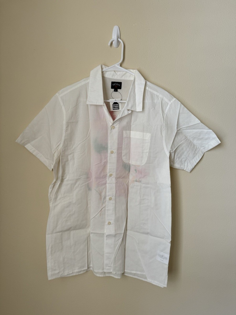 Noah NYC New Watercolor Floral Button Up Shirt White Large