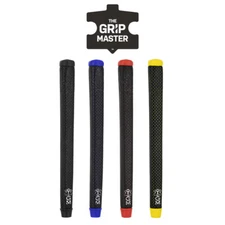 The Grip Master Large Perforated Sewn Tour Putter - Black, Blue, Red, Yellow Cap