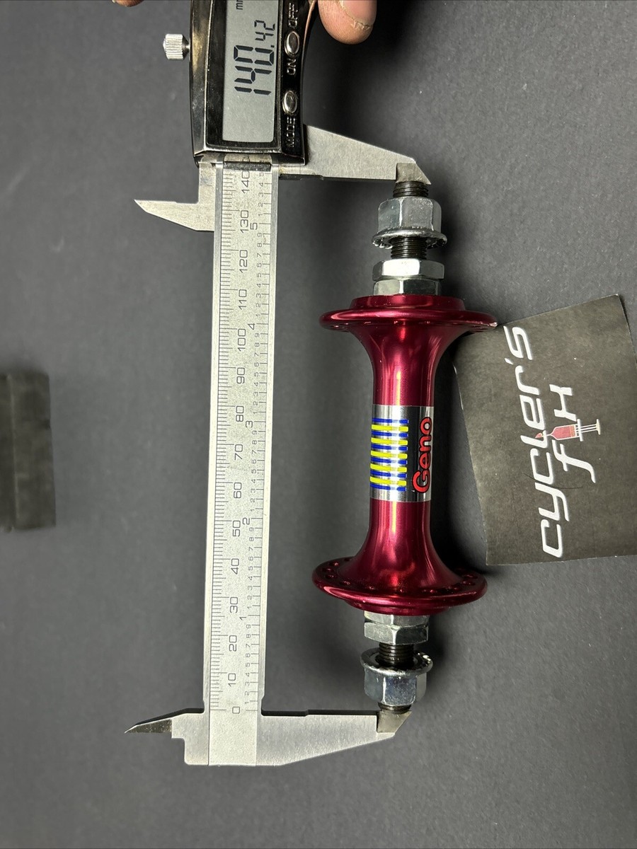 Moyeu Arrière Geno Pour Vélo Piste/fixie - 32 Trous, Roulements Scellés, Anodisé Rouge