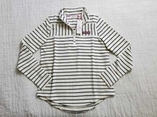 NEW WOMEN'S S VINEYARD VINES WHITE DREAMCLOTH STRIPED RELAXED SHEP SHIRT SWEATER