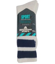 VTG Tube Socks Wigwam NOS Size 10-13 80's Navy Stripe