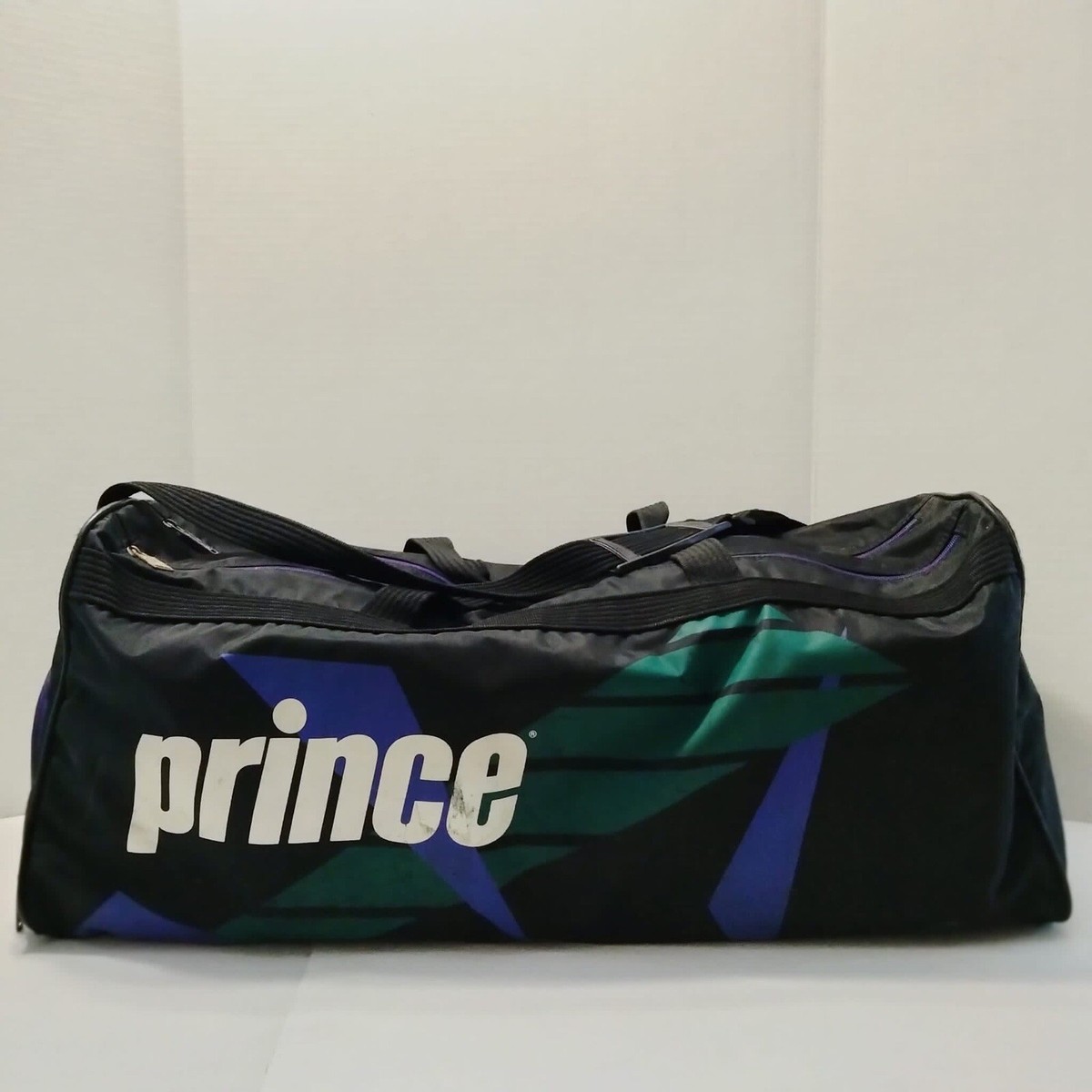 VINTAGE prince destinations tennis racquet big duffle gym  display picture 1